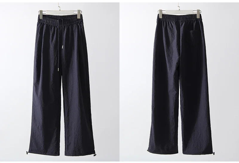 White Sweatpants For Women High Waist Loose Joggers Straight Trousers Female Black Spring Summer Casual Woman Long Pant Wide Leg