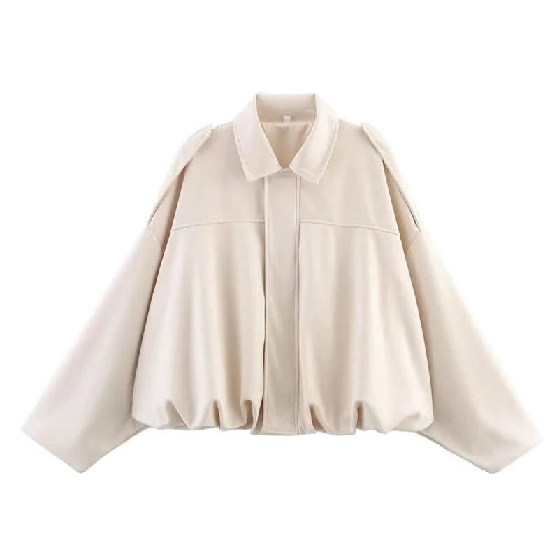 Women's Bomber Jackets Coats Loose Coats Vintage Female Outerwear Chic Tops