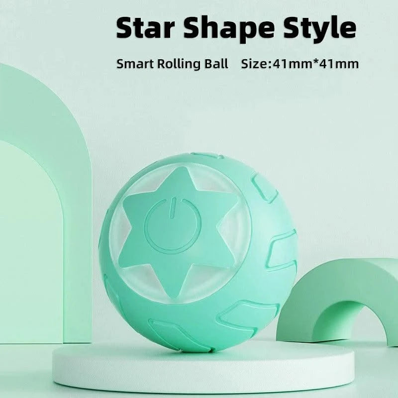 Pet Automatic Rolling Cat Toy Training Self-propelled Kitten Toy Indoor Interactive Play Electric Smart Cat Ball Toy Supplies