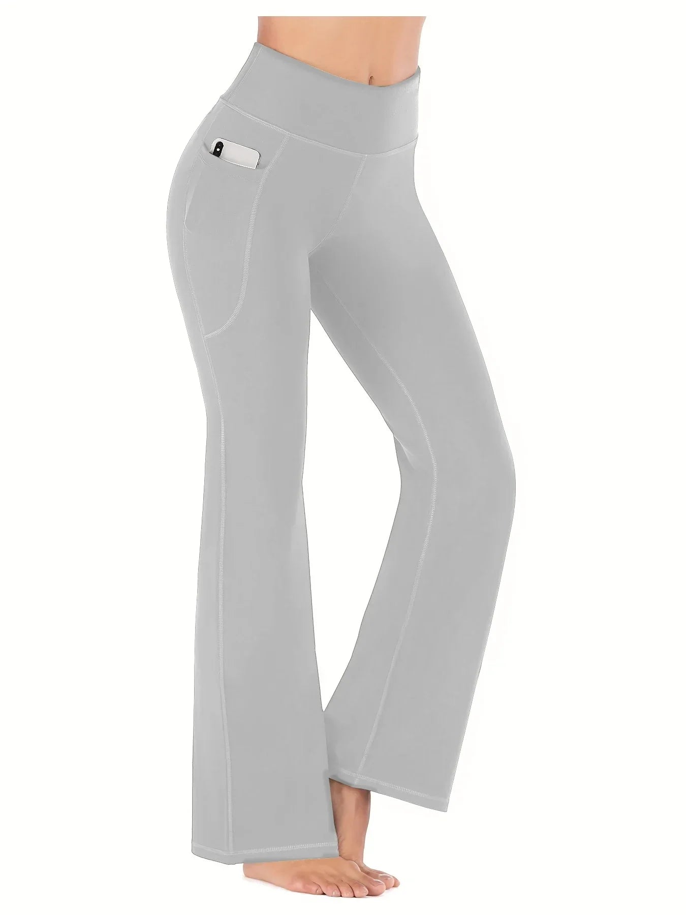 Bootcut Yoga Pants for Women High Waisted Yoga Pants with Pockets for Women Bootleg Work Pants Workout Pants