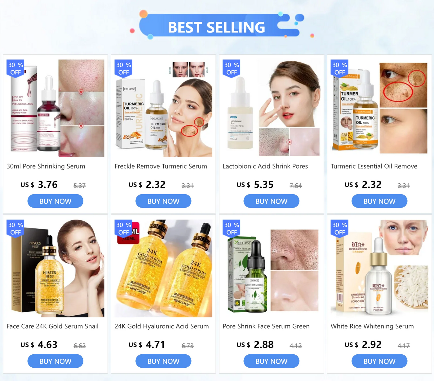 24K Gold Hyaluronic Acid Serum for Face Anti-wrinkle Anti-aging Brightening Moisturizing skincare Facial Serum Essence Face Care