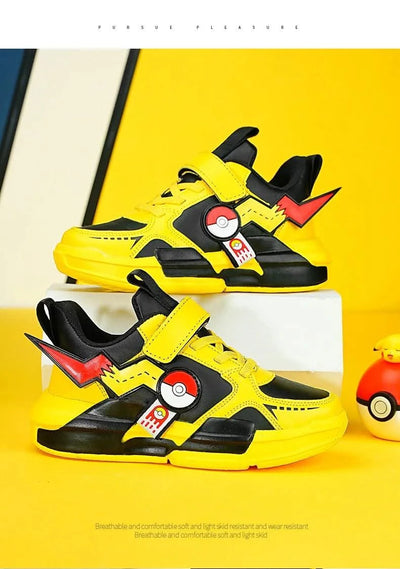 Kids Cartoon Sports Skate Shoes Lightweight for Easy Wear Children's Outdoor Casual Sneakers Non-Slip Sole for School Play