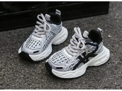 Children's sports shoes for boys and girls, new style for summer 2025, single mesh upper for breathability