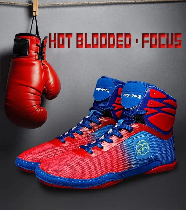 2024 New Wrestling Shoes for Men Non Slip Breathable Boxing Sneakers Wrestling Training Shoes Wear-Resisting Combat Sneakers