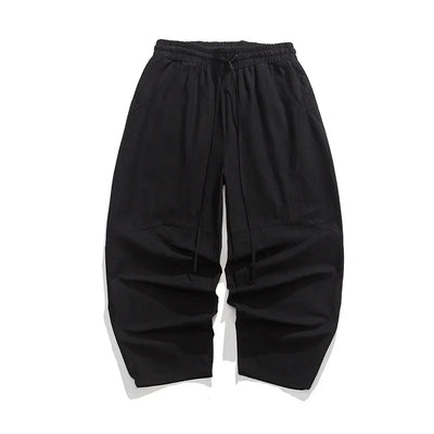 Men's Spring Loose Harem Pants Chinese Linen Oversize Sweatpants High Quality Casual Brand Male Harem Trousers