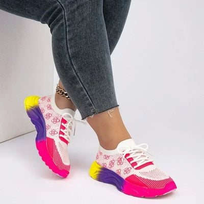 Women's Breathable Mesh Platform Shoes New Increase Height Chunky Sneakers for Women Tenis Outdoor Women's Casual Running Shoes
