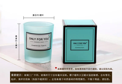 Tiffany Blue Aromatherapy Candle Wedding Return Companion Gift Wrap Fragrance Handmade Soy Wax European Romantic Candle Lamp