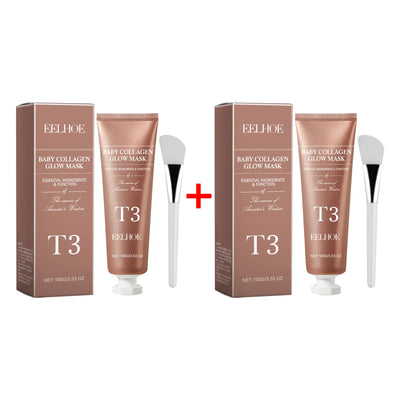 Collagen Tearing Mask for Tender Skin Deep Moisturizing Nourishing Skin Rejevenation Oil Control Overnight Peel off Facial Mask