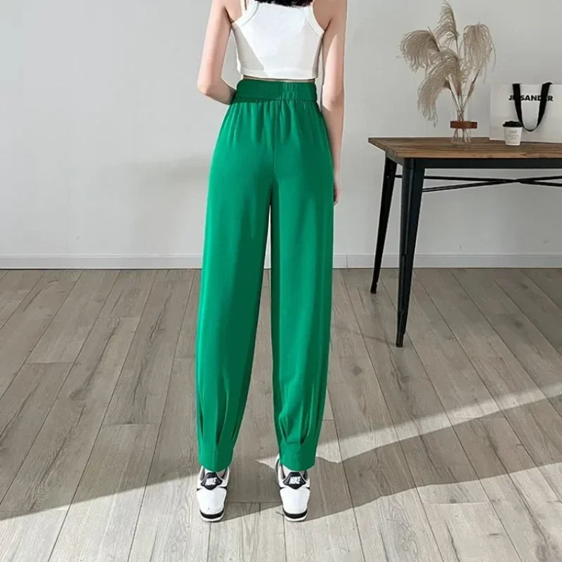 Female Trousers New In Pencil Women's Harem Pants Xxl Trends 2025 Outfits High Quality One Size Chic and Elegant Original G 90s