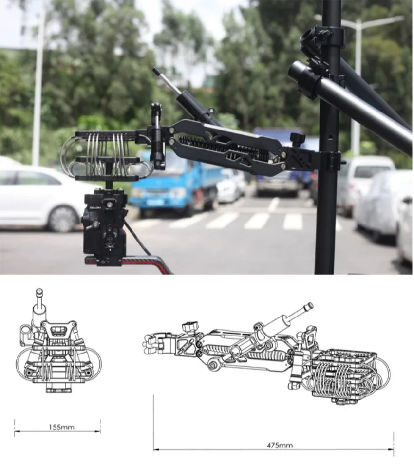 HONGTOO 10KG 2-Axis 3-Axis Shock Absorbing Arm Dampener Camera Stabilizer Video Vibration Damper for DJI RS2 RS3 PRO RS4 Gimbal