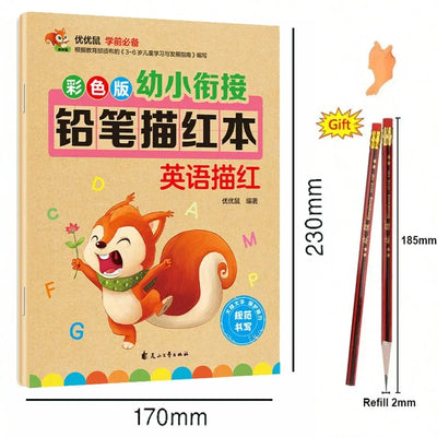 Hot SaleEnglish Excercise Book，Writing Learning English，For Kid Children kindergarten Exercises Calligraphy Practice Book libros