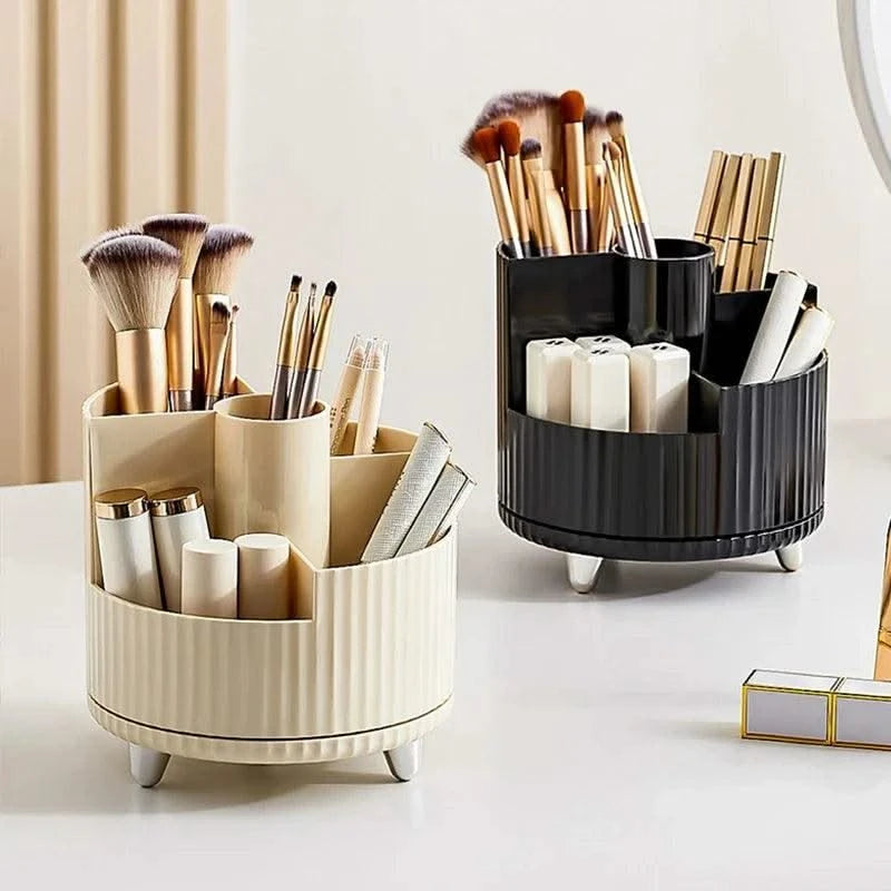 Makeup Organiser Lipsticks Container Vanity 360° Rotating Makeup Brush Holder