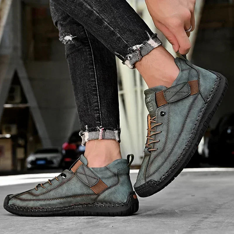 Men's Loafers Are Comfortable Easy To Wear High-quality Design Fashionable Lace Up Shoes Outdoor Walking Casual Fashion Shoes