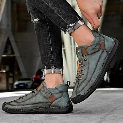 Men's Loafers Are Comfortable Easy To Wear High-quality Design Fashionable Lace Up Shoes Outdoor Walking Casual Fashion Shoes