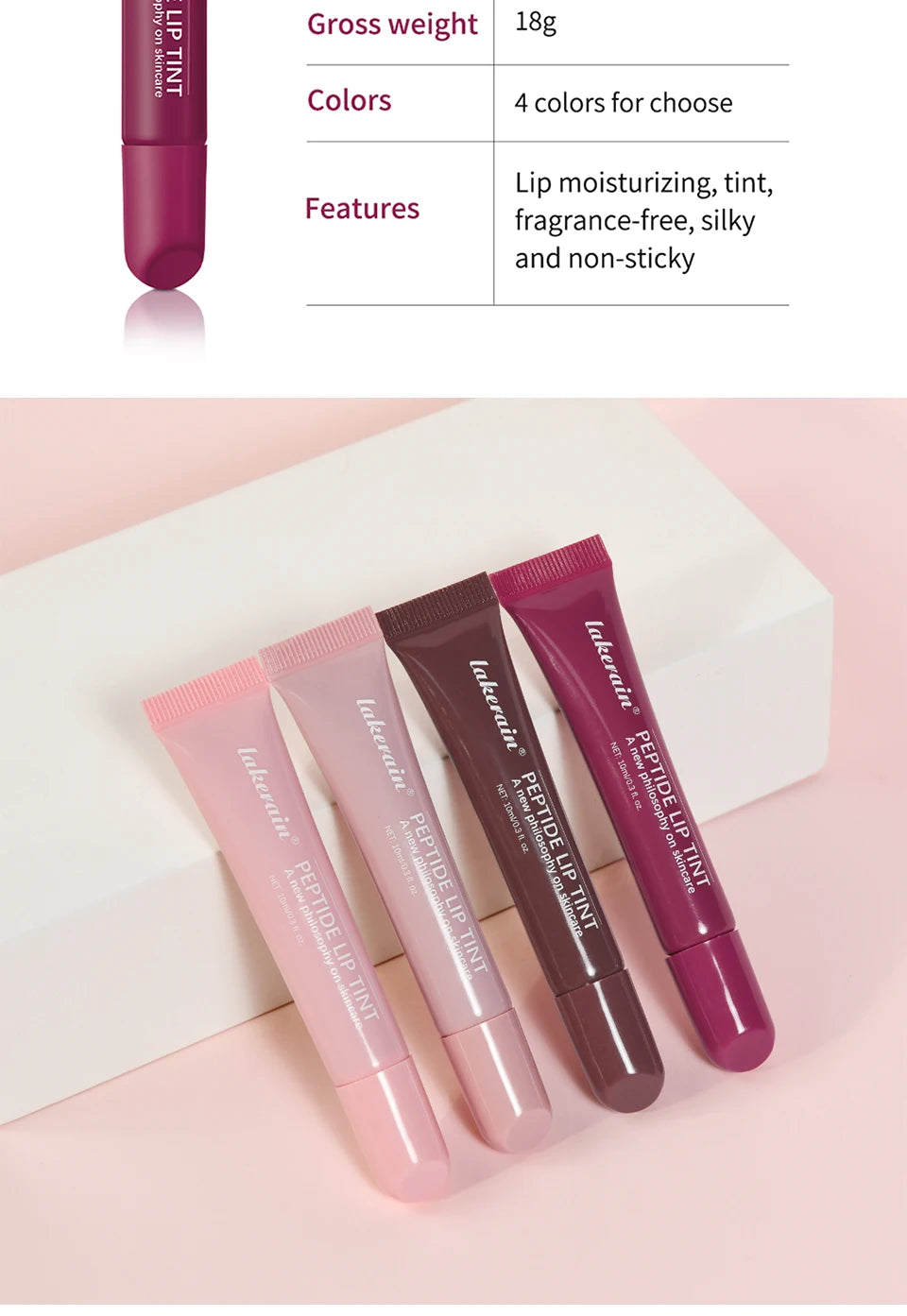 Plump Moisturizing Glossy Mirror Lip Gloss Nutritious Lip Oil Cosmetic Portable Lip Makeup Reduce Fine Lines On Lips For Women