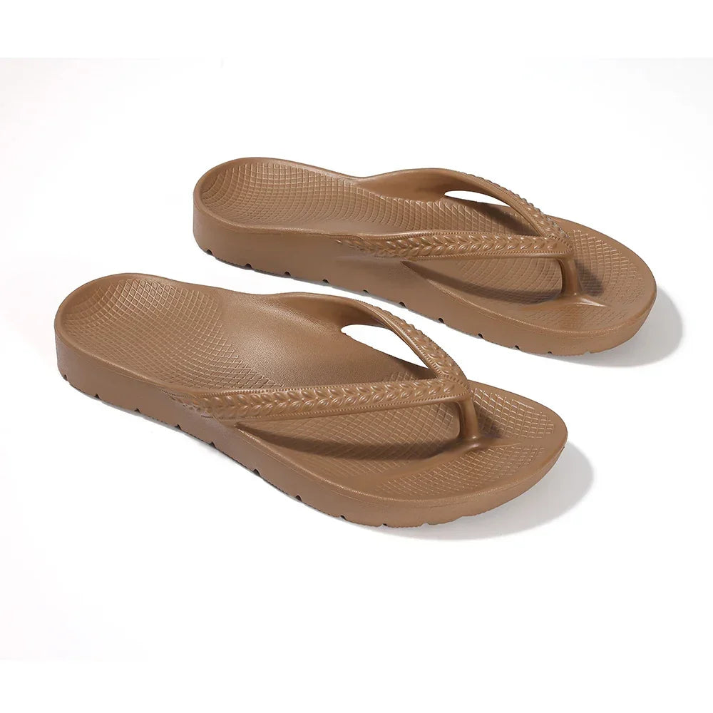 SmilePoP New Orthotic Sandals Flip Flops for Women with Arch Support Yoga Mat Summer Outdoor Beach Sandals Vacation Essentials
