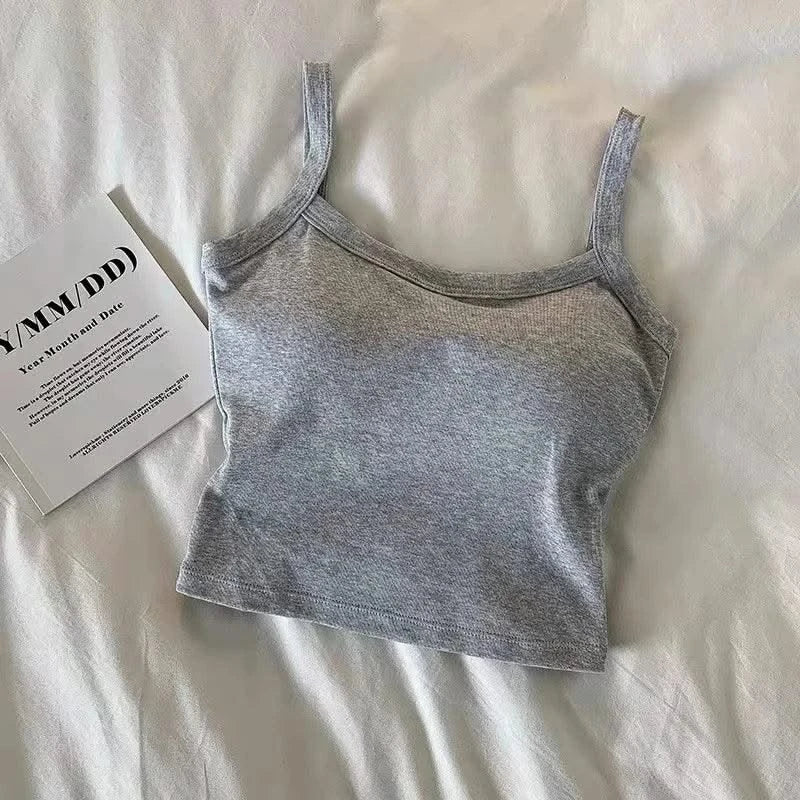 Women's Camisole Girl Basic T-shirt Vest Lingerie Bras Tube Tops Hot