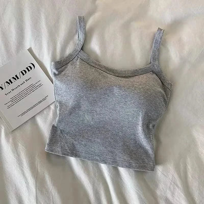 Women's Camisole Girl Basic T-shirt Vest Lingerie Bras Tube Tops Hot