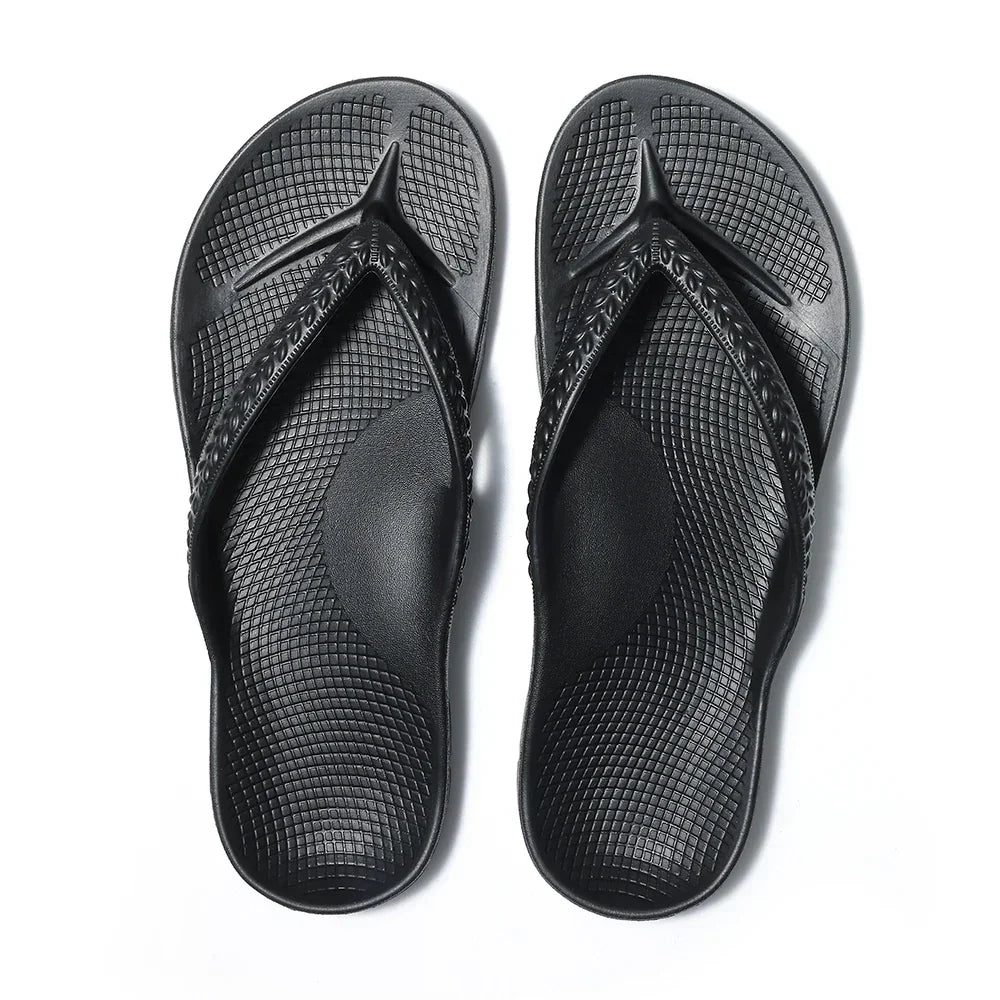 SmilePoP New Orthotic Sandals Flip Flops for Women with Arch Support Yoga Mat Summer Outdoor Beach Sandals Vacation Essentials