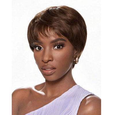 Short Blonde Wig with Bangs Short Pixie Cut Wig Human Hair 613 Blonde Human Hair Wig for Women Full Machine Party Cosplay Wigs