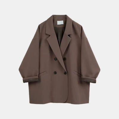 Oversize Blazer Women Suit Korean Chic Black Blazer Casual Coat Streetwear Loose Jackets Solid Women's Clothing Student New
