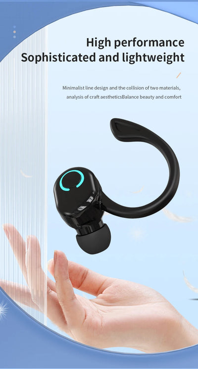 Wireless Bluetooth Earphones HIFI Bass With HD MIC Ear-Hook Earbuds Noise Cancelling Life Waterproof Game Sports Music Headsets