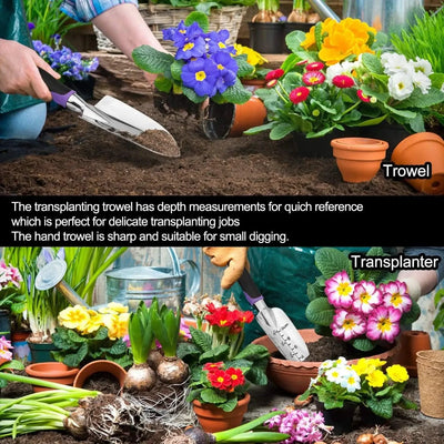 Garden Tools Set 83 Pieces, Succulent Tools Set Included, Heavy Duty Aluminum Gardening Tools for Gardening, Storage Tote Bag