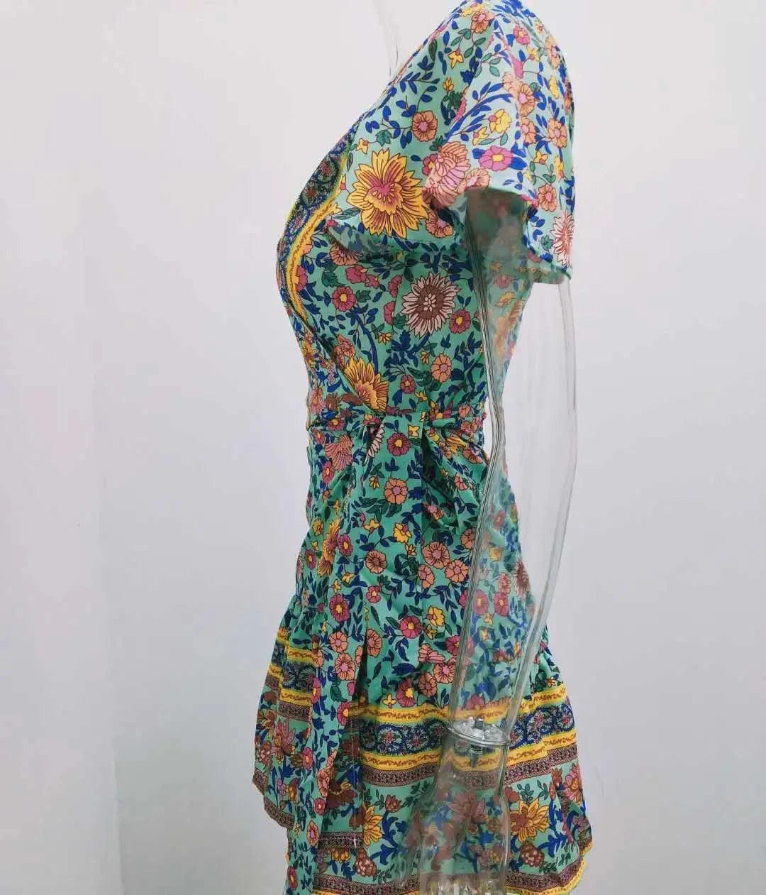 Elegant Women's Dresses Summer Bohemian Dress Vestidos Curtos Mujer Kadın Elbisesi Yazlık Kısa Elbiseler Midi Elbiseler Robe Ete