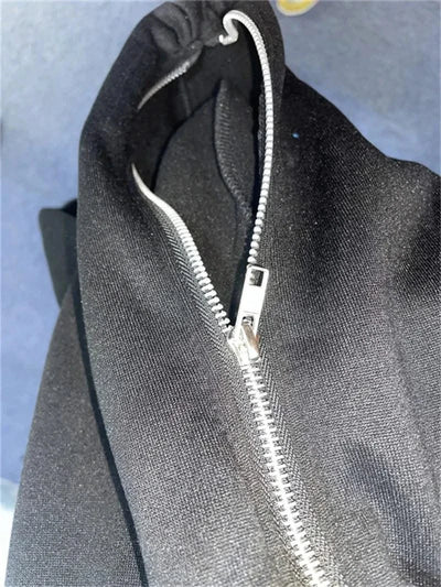 Zipper Hoodies Women/Men Fashion Long Sleeve Hooded Fleece Sweatshirt Hot Sale High Quality Casual Campus Streetwear Sportwear