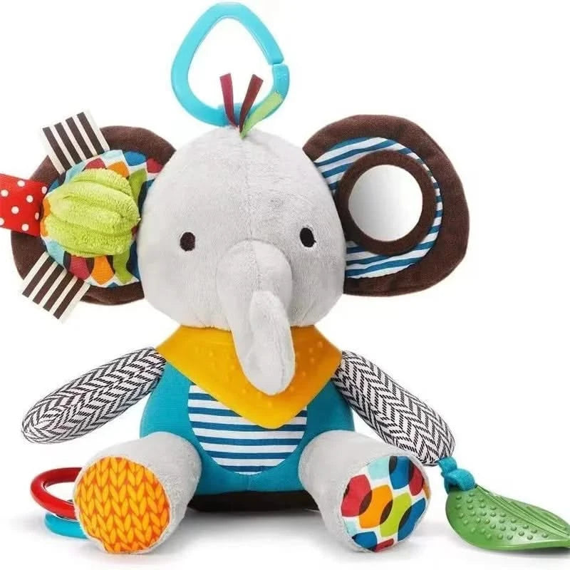 Montessori Baby Toys Kawaii Soft Plush Dolls Animal Strollers Pendant Toys for Newborn Boys Girls Toddler Birthday Gift