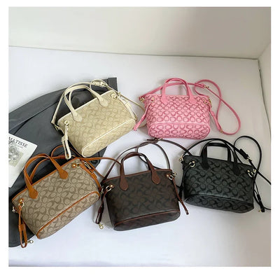 Famous Designer Inspired Women's Shoulder Bag Premium Leather Handbags Ladies Elegant Top Handle Purse Classic Tote