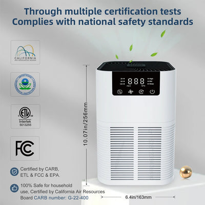 Air Purifier for Home Household Air Purifier Cleaner with Aromatherapy Ions Generator Odor Eliminator HEPA Smoke Air Freshener