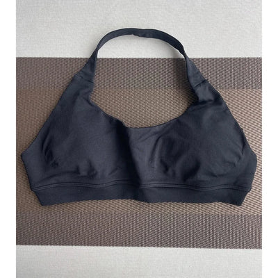Sports Bra  Seamless Halter Neck Strap Bra Open Back Fitness Yoga Top Bras Support Women Workout Gym Crop Top