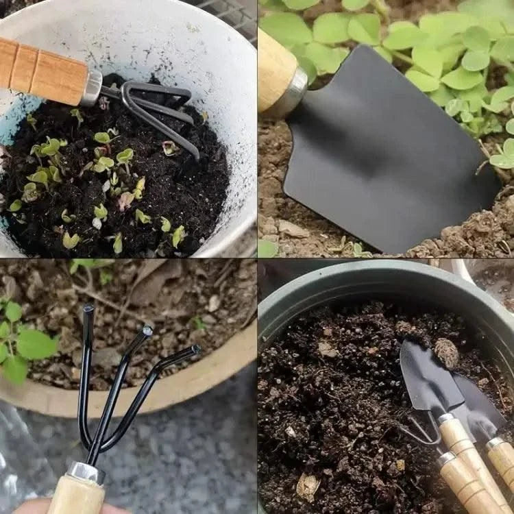3Pcs/Set Mini Garden Tool Set For Garden Plants Flower Pot Cactus Vegetables Digging Weeding Indoor Small Plants Garden Tools