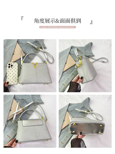 2025 New High-Sense Women's Designer Handbag - Feminine, Versatile, Large Capacity for Work & Crossbody