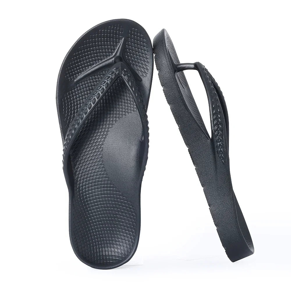 SmilePoP New Orthotic Sandals Flip Flops for Women with Arch Support Yoga Mat Summer Outdoor Beach Sandals Vacation Essentials