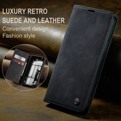 Flip Wallet Case for iPhone 16e 2025 Magnetic Folio Leather Cover with Card Holder Kickstand Shockproof Durable Protective Shell
