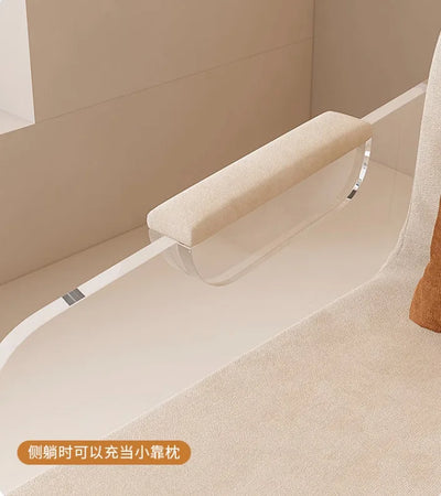 Cream Wind Folding Sofa Bed Single Living Room Small Apartment Dual-purpose Fabric Suspension Sofa Study Folding Bed