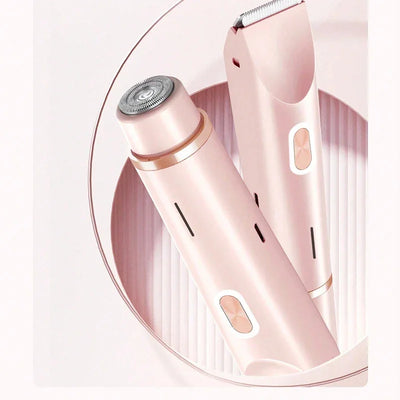 1pc epilator Bikini Trimmer For Women Double Head Electric Shaver Rechargeable 2-In-1 Body Facial Hair Removal For Underarm Legs