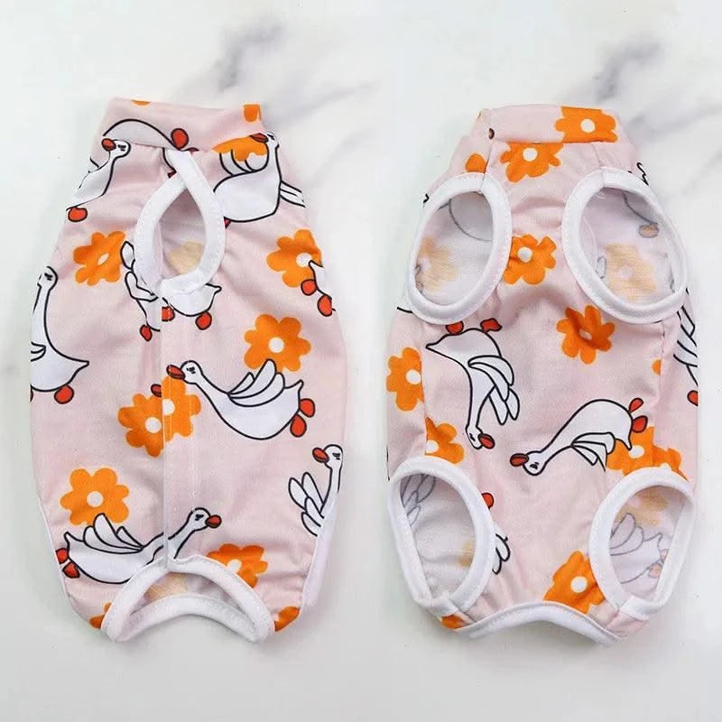Cat Anti-licking Sterilization Clothes Pet Surgery Suit for Small Dog Cat Weaning Breathable Puppy Anti-scratch Body Strap Vest