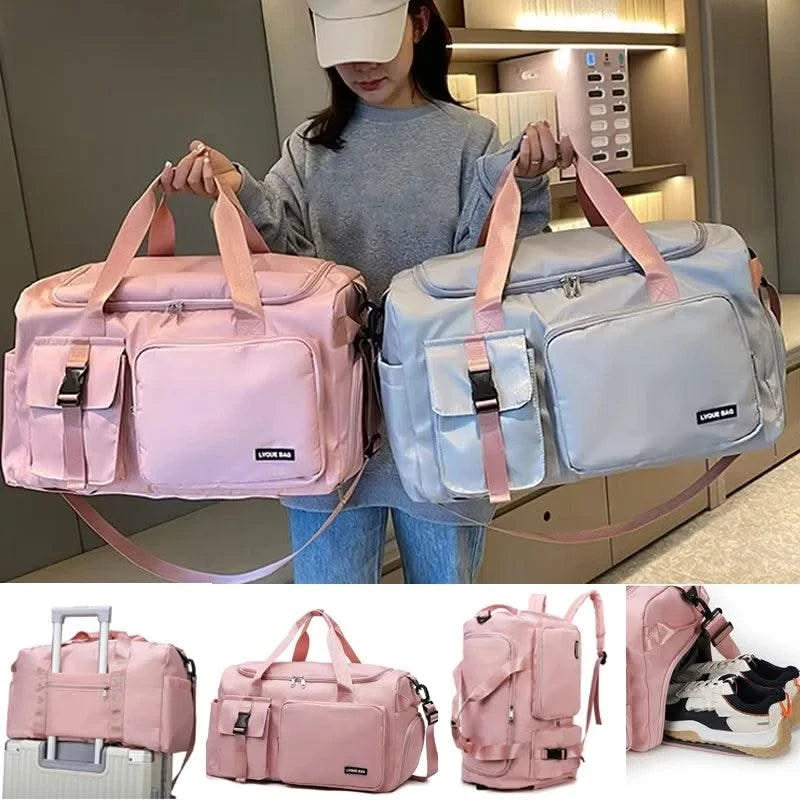 Women Travel Duffle Bag Travel Backpack Multi-functional Outdoor Sports