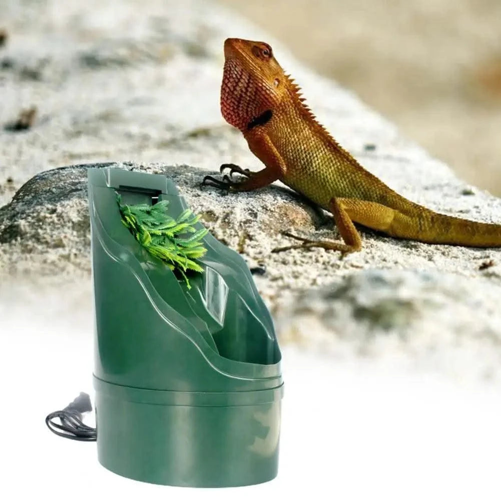 Pet Water Dispenser Lightweight Double Filtration Anti-deformed Reptile Water Drinker Dispenser Pet Feeder Landscaping