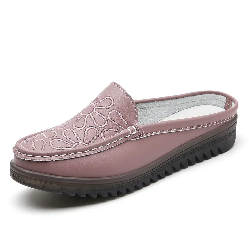 Women Slippers  Spring New Casual Half-slip Shoes Ladies Slip on Closed Toe Sandals Zapatos De Mujer Women's Slingback Shoes