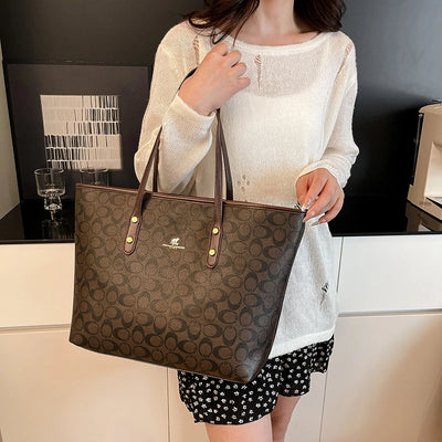 Elegant Ladies Leather Handbag Classics Women's Designer Luxury Zipper Shoulder Bag With Designer Letter Logo