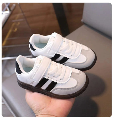Spring Sport Shoes For Children PU Leather Ergonomics Kids Sneakers Soft-soled Children's Sneakers Boy's Girl's Tennis Shoes