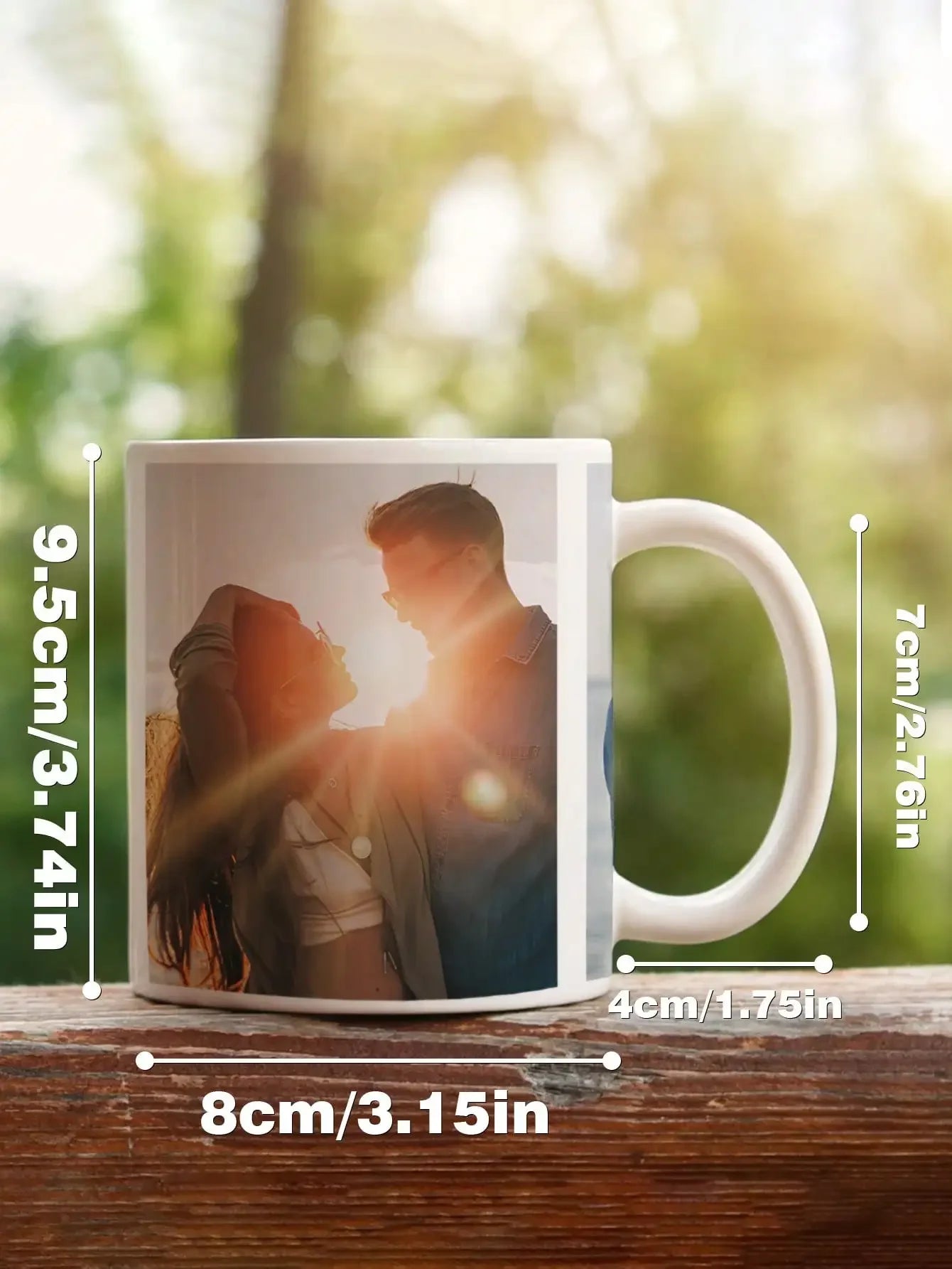 1pc Custom Photo Mug - Personalized Coffee Mug with Photo, Unique Gift for Anniversary, Valentine's, Housewarming, Mother's Day,