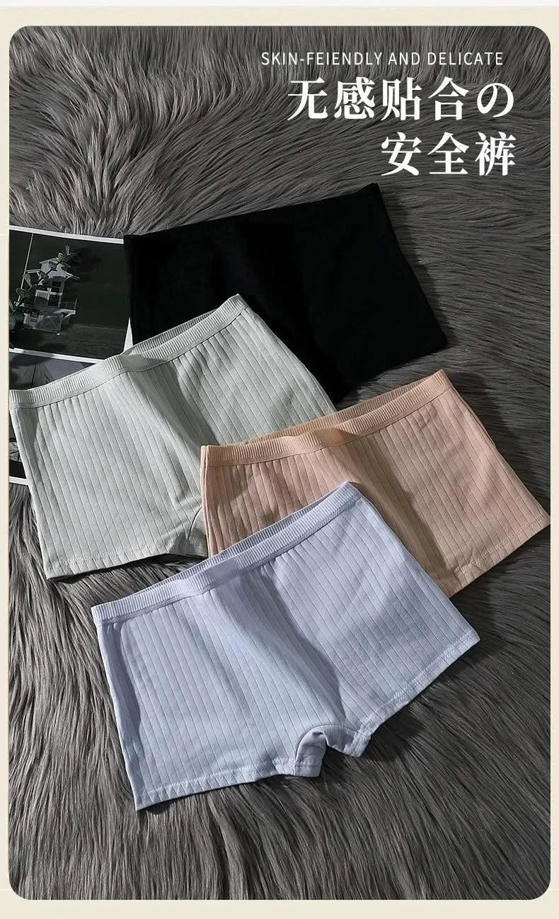 Women Boxers Underwear Boyshort Cotton Ladies Safety Pants Female Seamless Underpants Solid Cozy Boyshorts sexy lingerie 2025