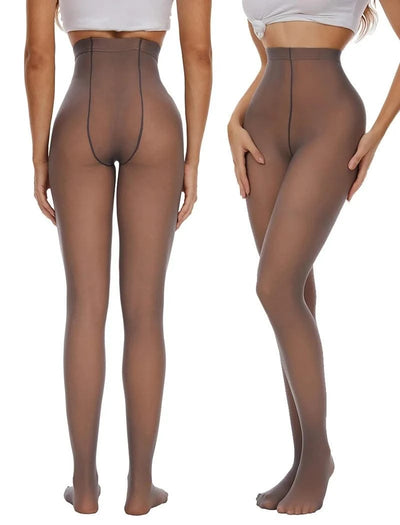 Women Thermal Underwear Pants Fleece Lined High Waisted Leggings Keep Warm Winter Pant Tummy Control Yoga Hiking Running Tights