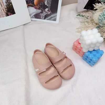 Kid Toddler Flat Breathable Fishermen Roman Shoes Children's Colorful Beach Comfortable Jelly Sandals Boy Girls Sandals SO098