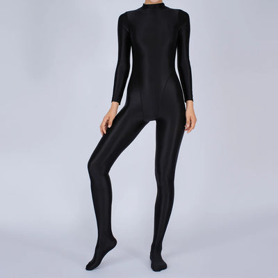 Sexy Womens Glossy Shiny Silky Tights Swimsuit Leggings Bodysuit Jumpsuit Ladies Elasticity Breathable Leotard Sleeping Romper